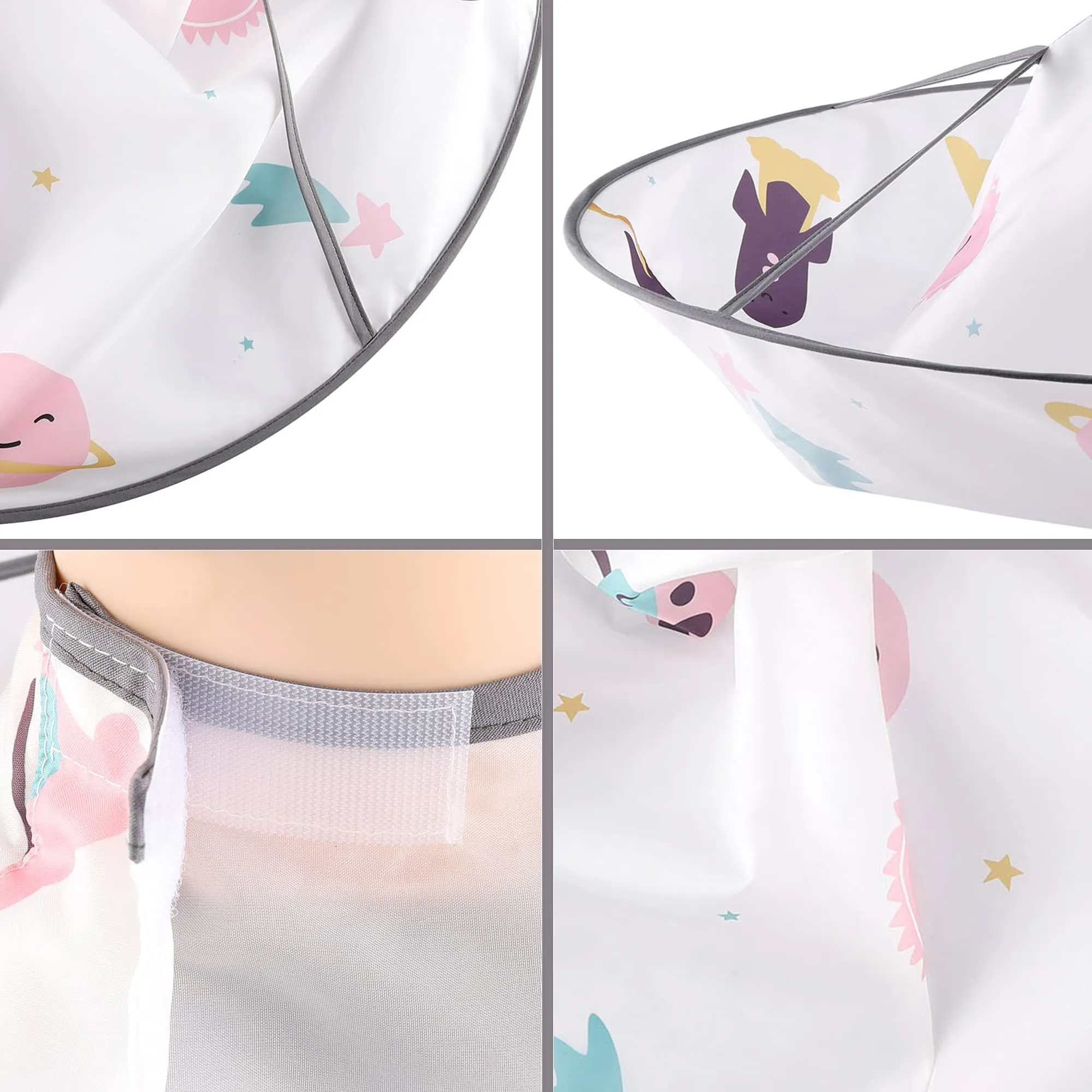 Aethland Kids Haircut Cape Hair Cutting Cape, Barber Cape Waterproof Foldable Umbrella Hair Catch Haircut Cape｜Kids Hair Styling Cutting Cape (Bear) Bear