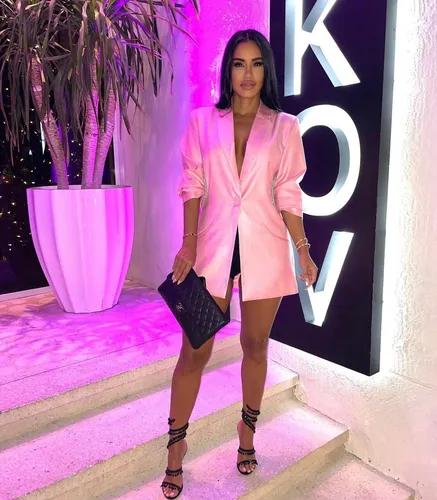 Backless Diamond Blazer Dress