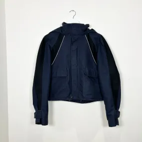 Balenciaga Cropped Blue Parka Jacket Size 46