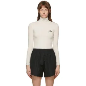 Balenciaga Off-White Sponsor Logo Turtleneck