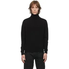 Belstaff Black Engineered Turtleneck