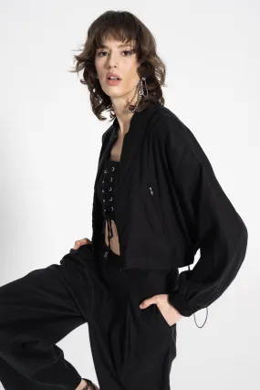Black Bomber Jacket