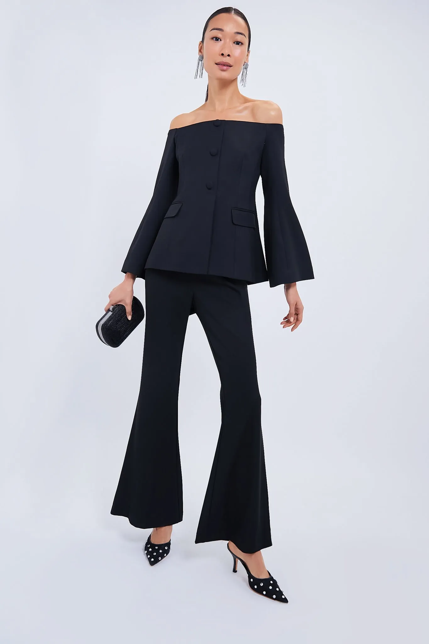 Black Elongating Francesca Pants