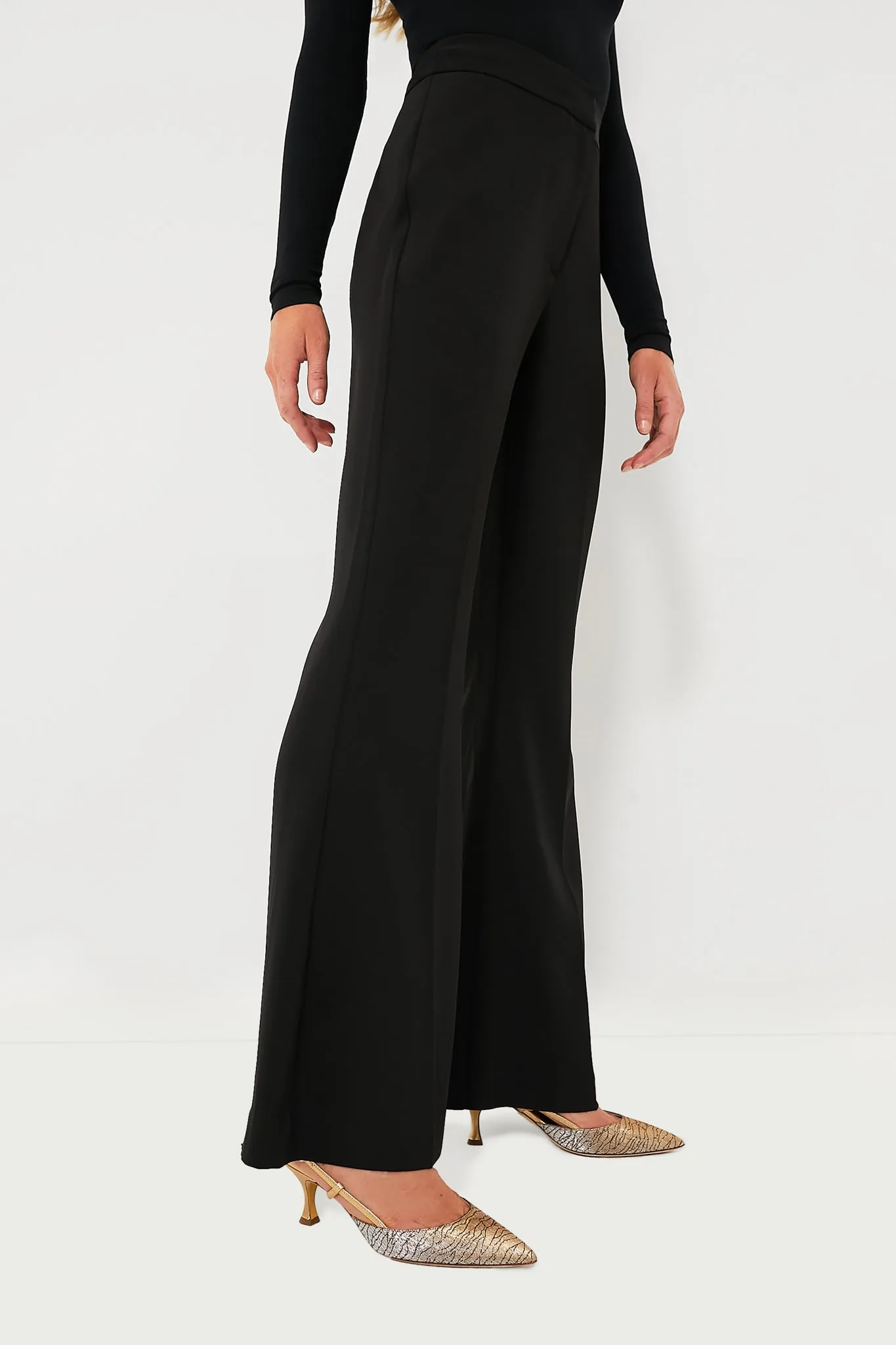 Black Elongating Francesca Pants