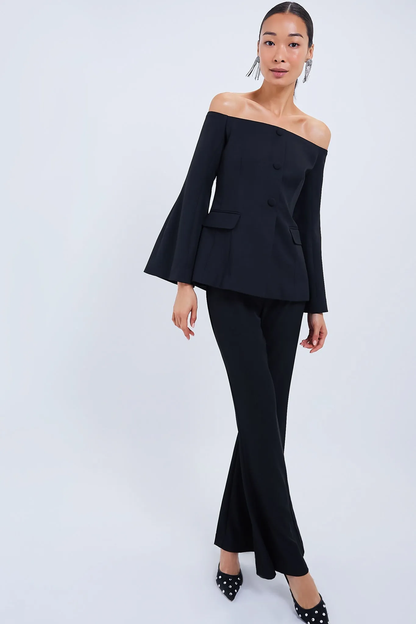 Black Elongating Francesca Pants