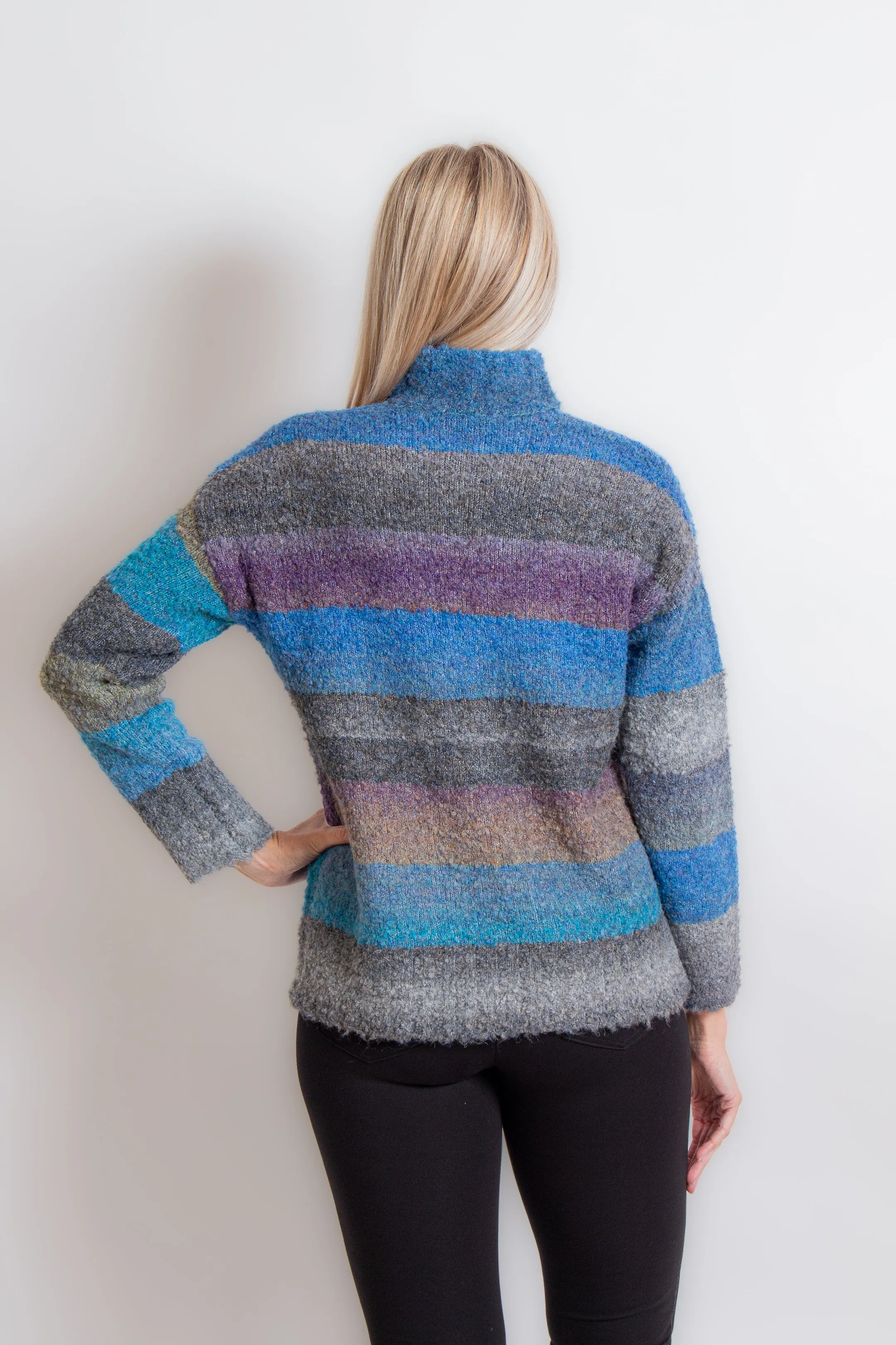 Blue & Purple Striped Sweater