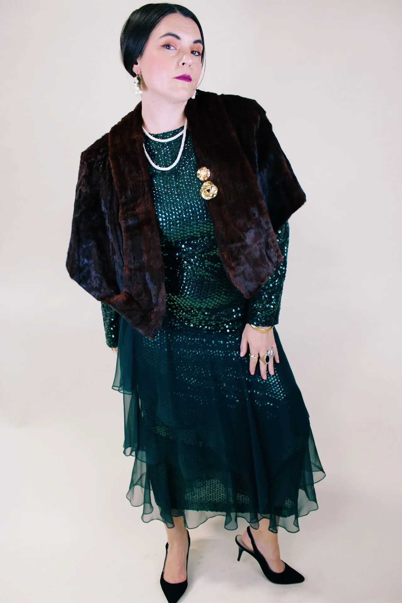 Brown Fur Stole