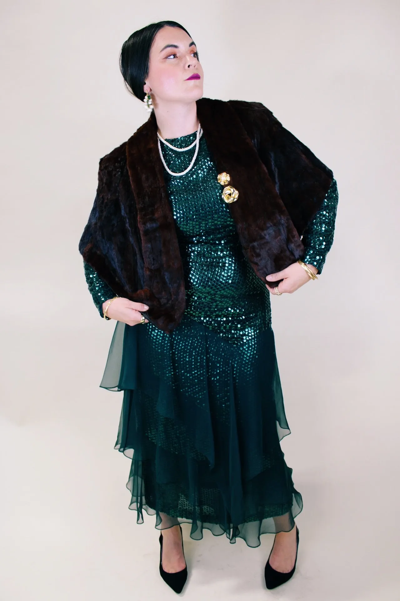 Brown Fur Stole
