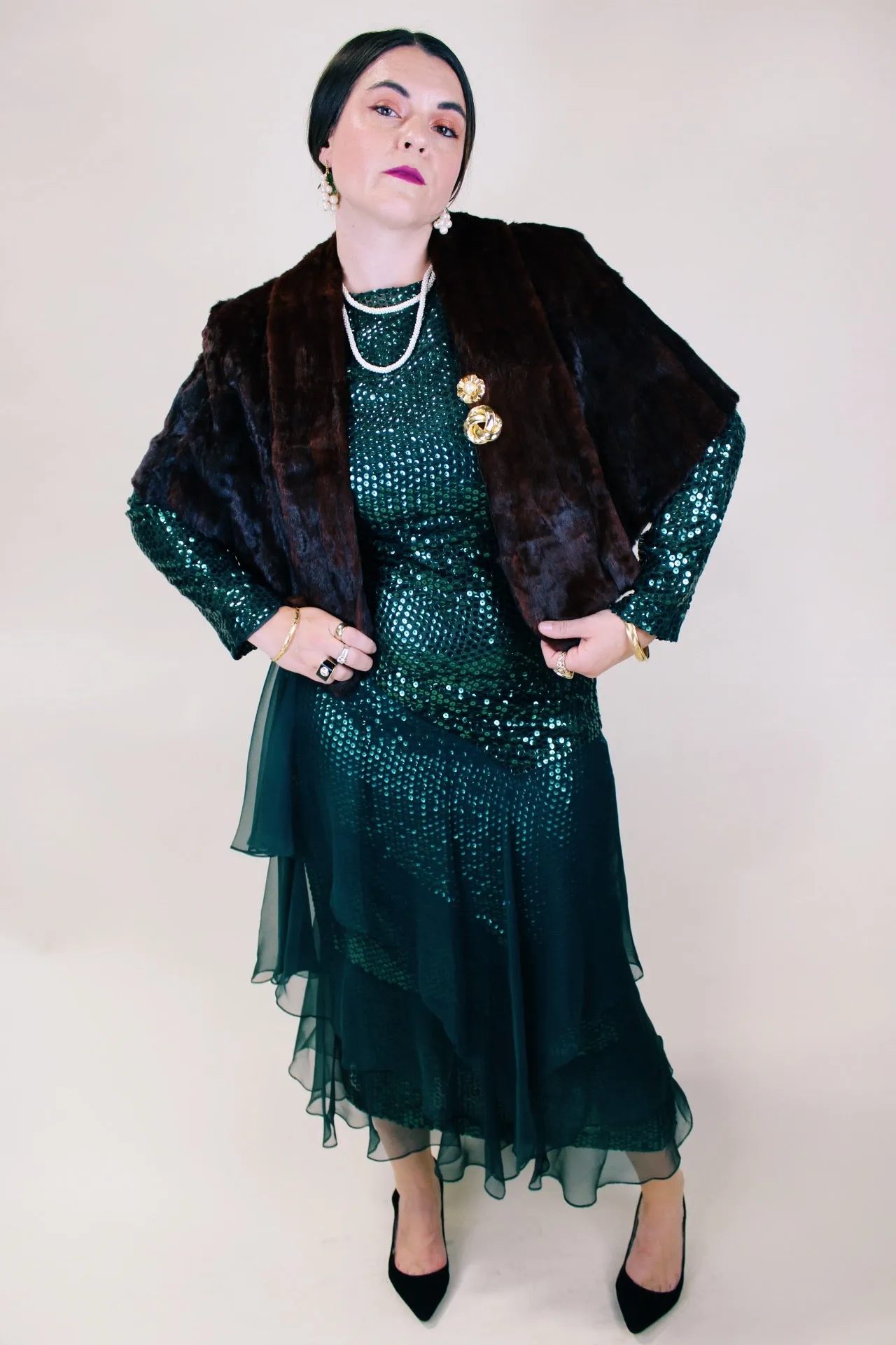 Brown Fur Stole