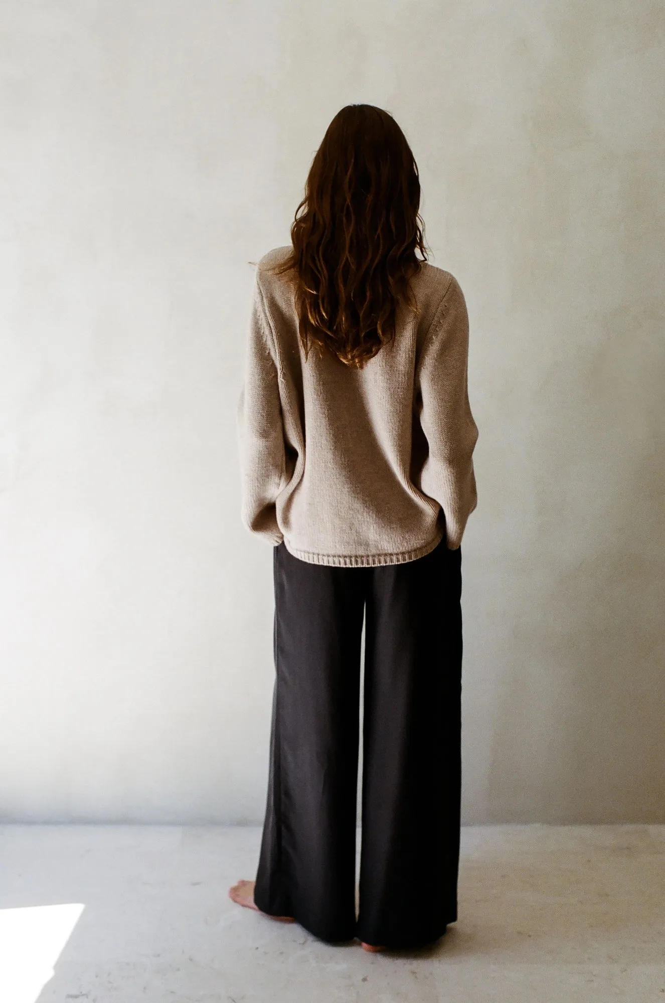 Cashmere Wool Ribbed Turtleneck