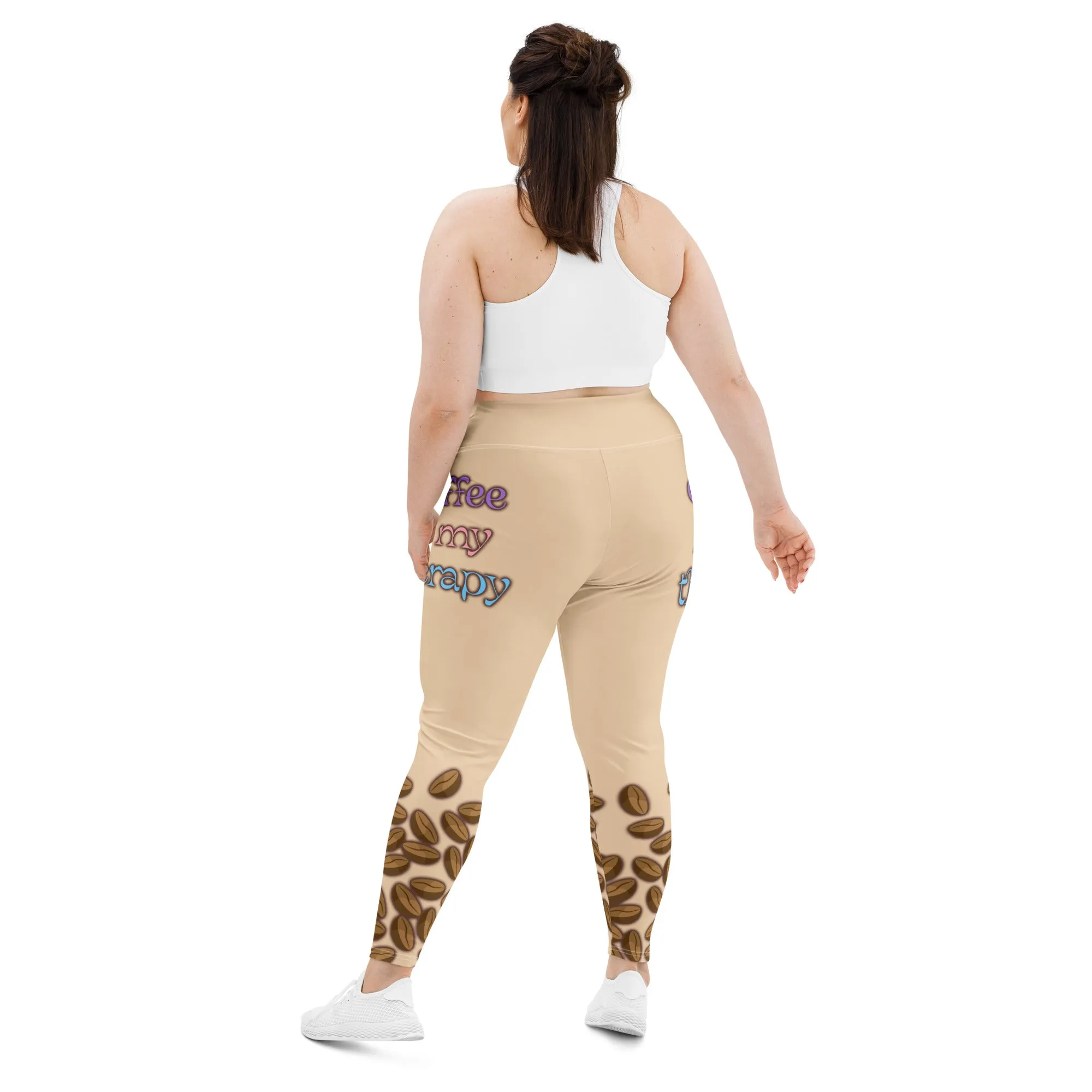 Coffee Is My Therapy Plus Size Leggings