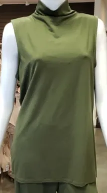 Compli K Sale, 32057 Sleeveless Mock Turtleneck, 50% Off Regular Price