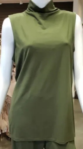 Compli K Sale, 32057 Sleeveless Mock Turtleneck, 50% Off Regular Price