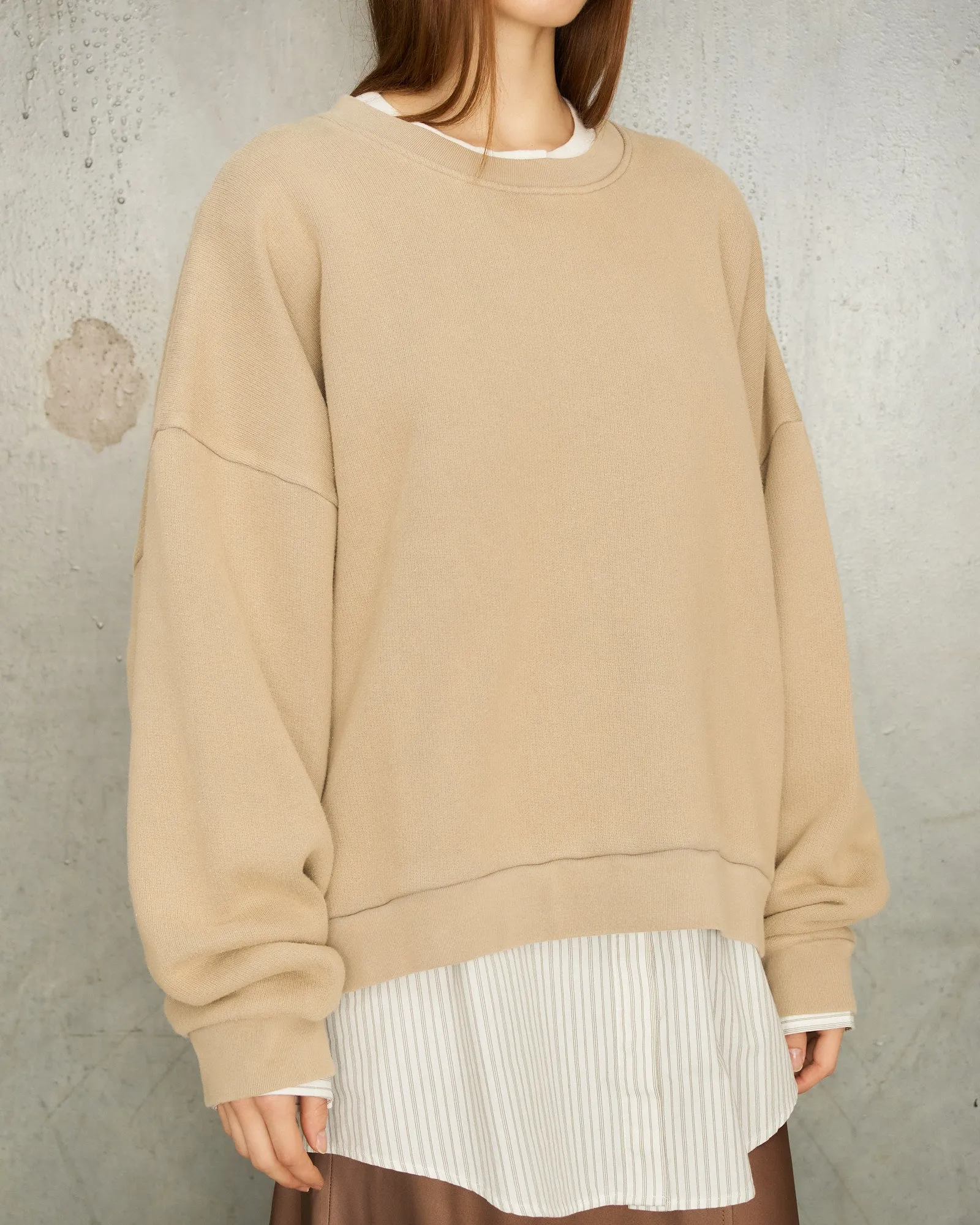 Concrete Grey Crew-Neck Sweatshirt
