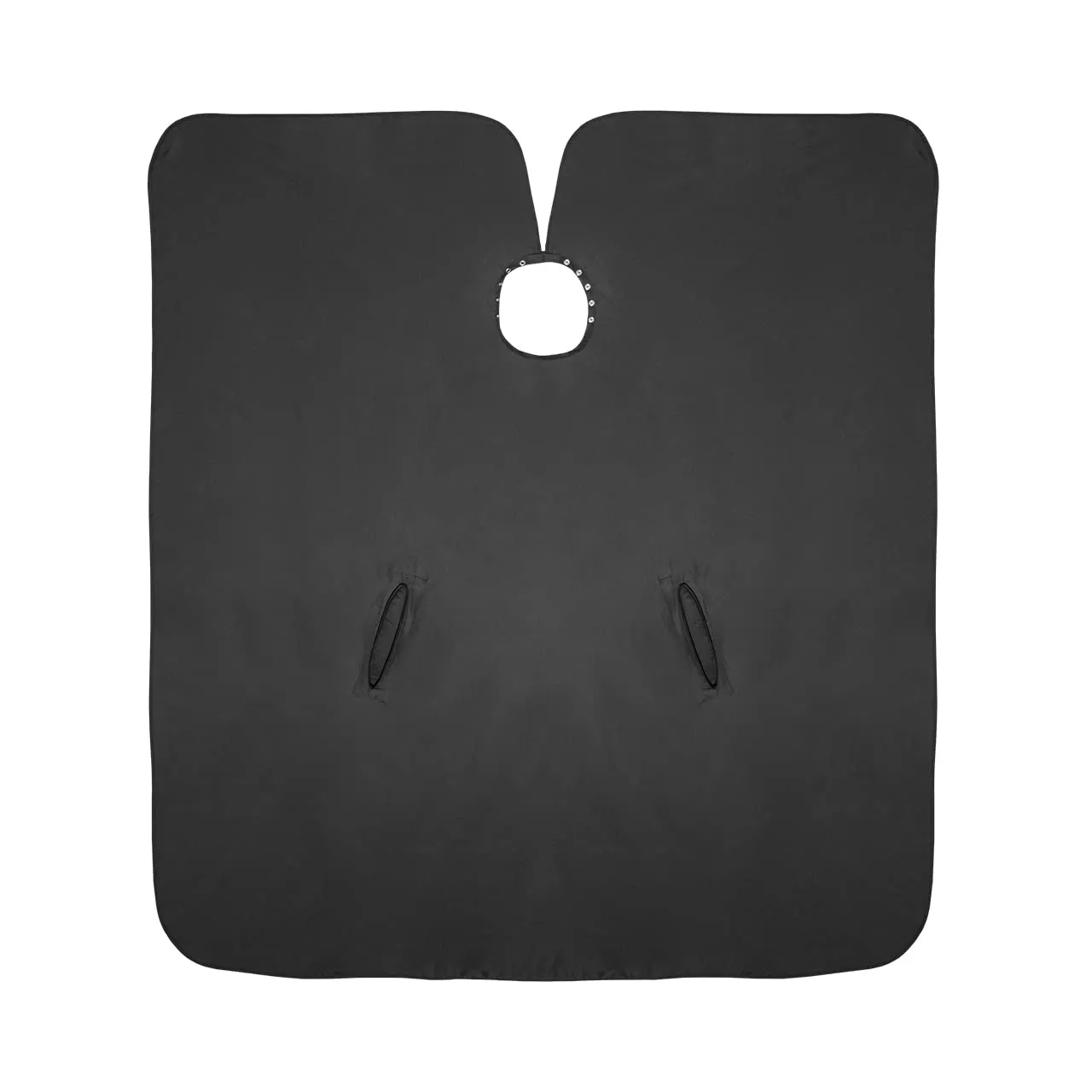 Cricket Hand Talker All Purpose Black Salon Cape, Water Resistant, Bleach Proof Cape, With Hand Openings for Client Mobility, Black