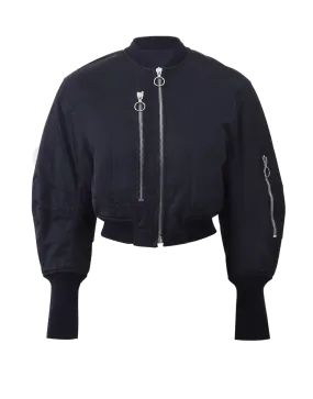 Cropped Flight Jacket