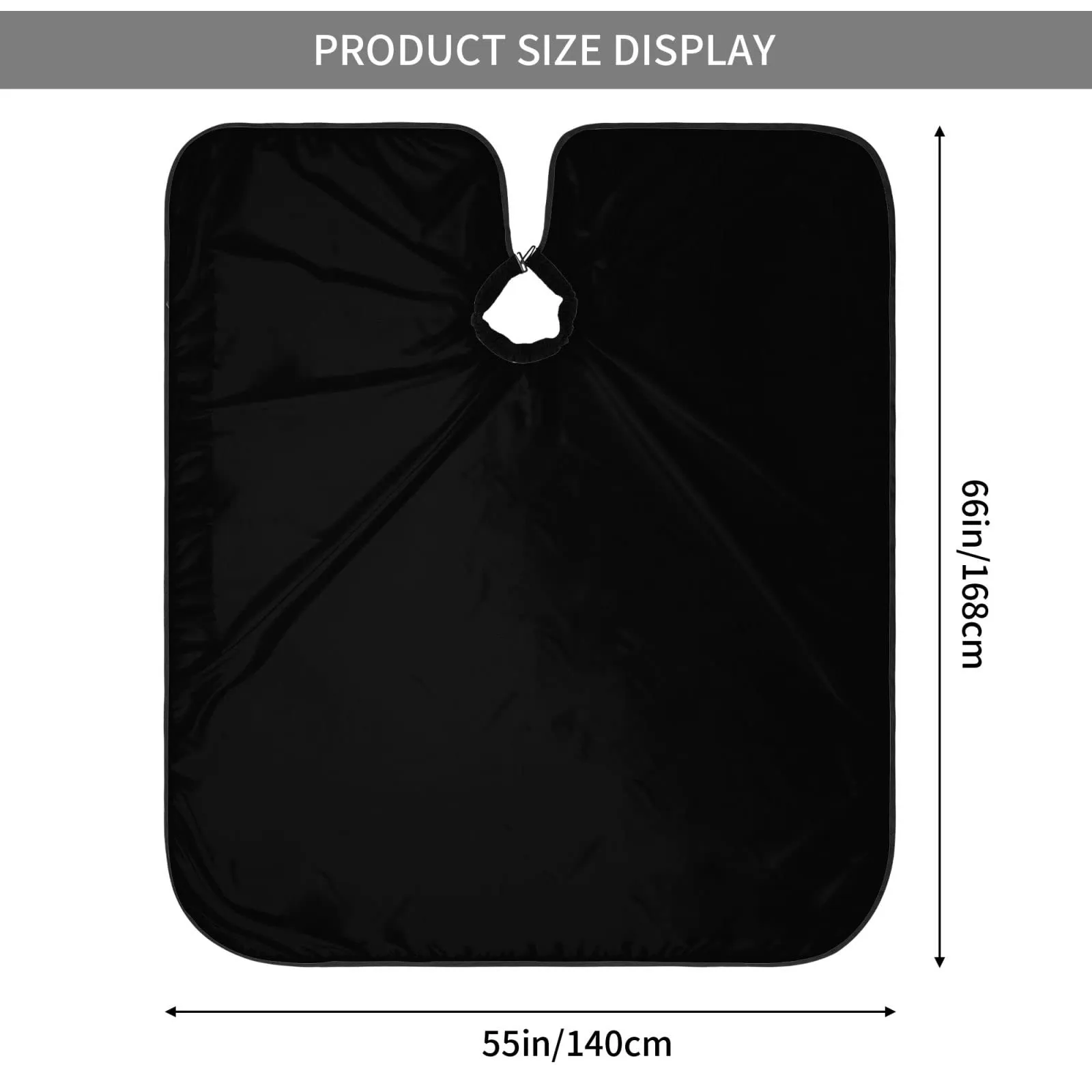 Custom Barber Cape Personalized Logo Text Photo Professional Hair Cutting Cape Customized Haircut Salon Cape for Hairdresser Styling & Home, 1 PCS Black Adult Size
