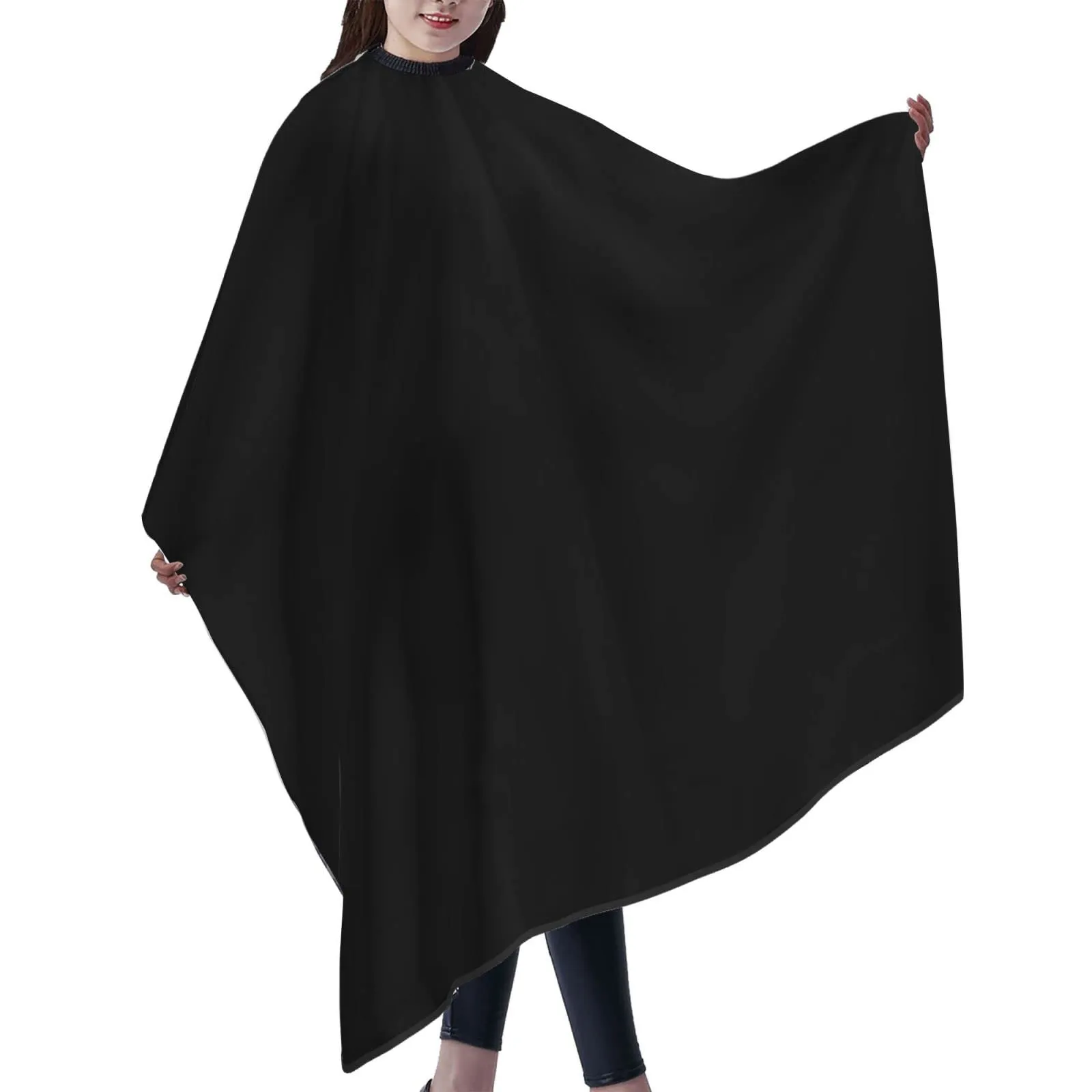 Custom Barber Cape Personalized Logo Text Photo Professional Hair Cutting Cape Customized Haircut Salon Cape for Hairdresser Styling & Home, 1 PCS Black Adult Size