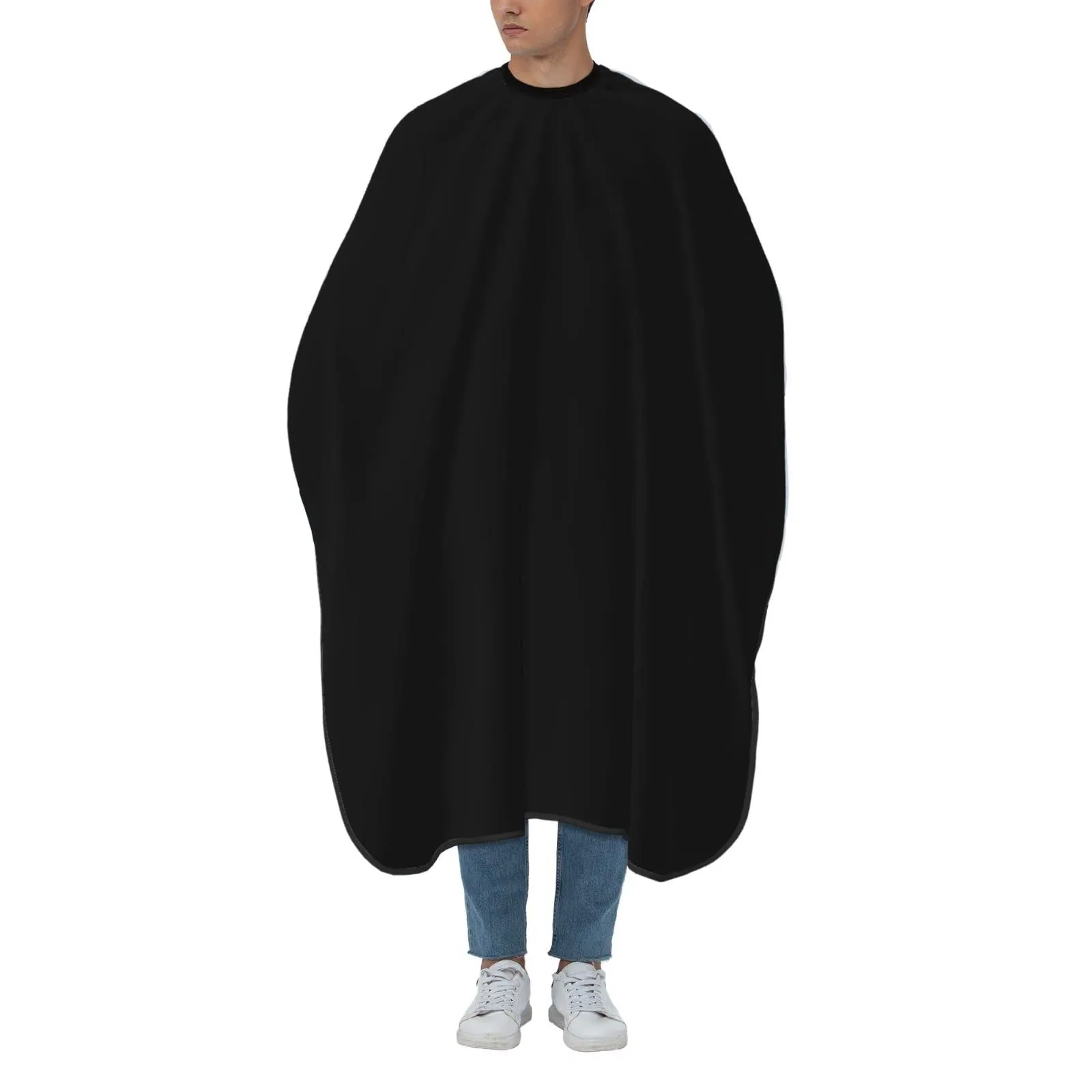 Custom Barber Cape Personalized Logo Text Photo Professional Hair Cutting Cape Customized Haircut Salon Cape for Hairdresser Styling & Home, 1 PCS Black Adult Size
