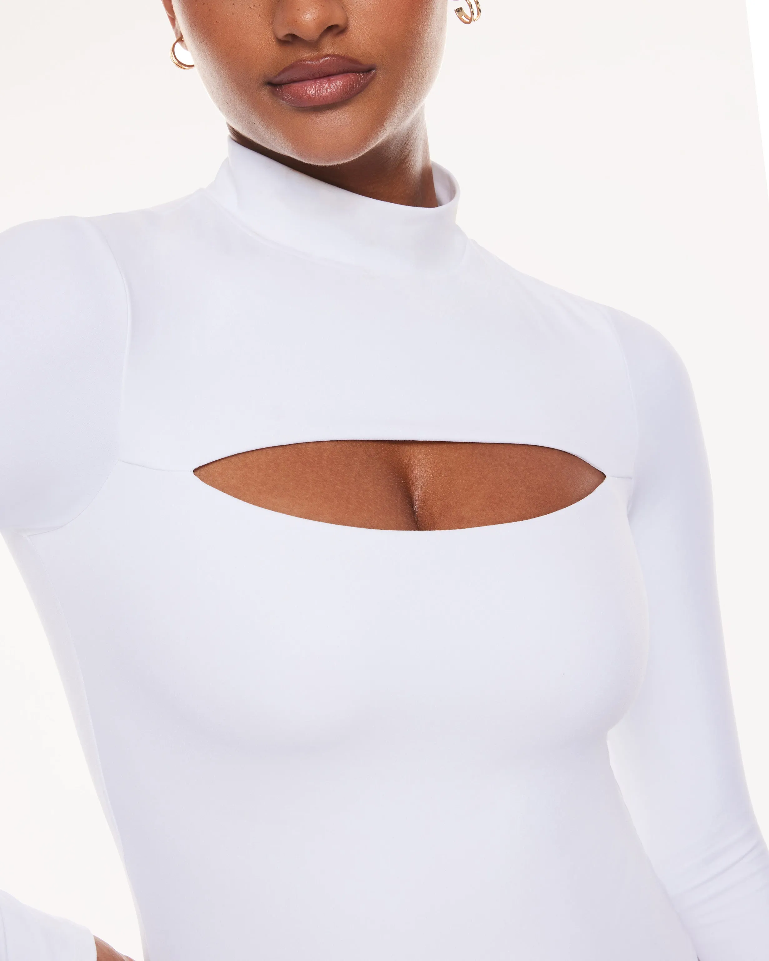 Cut Out Long Sleeve Bodysuit