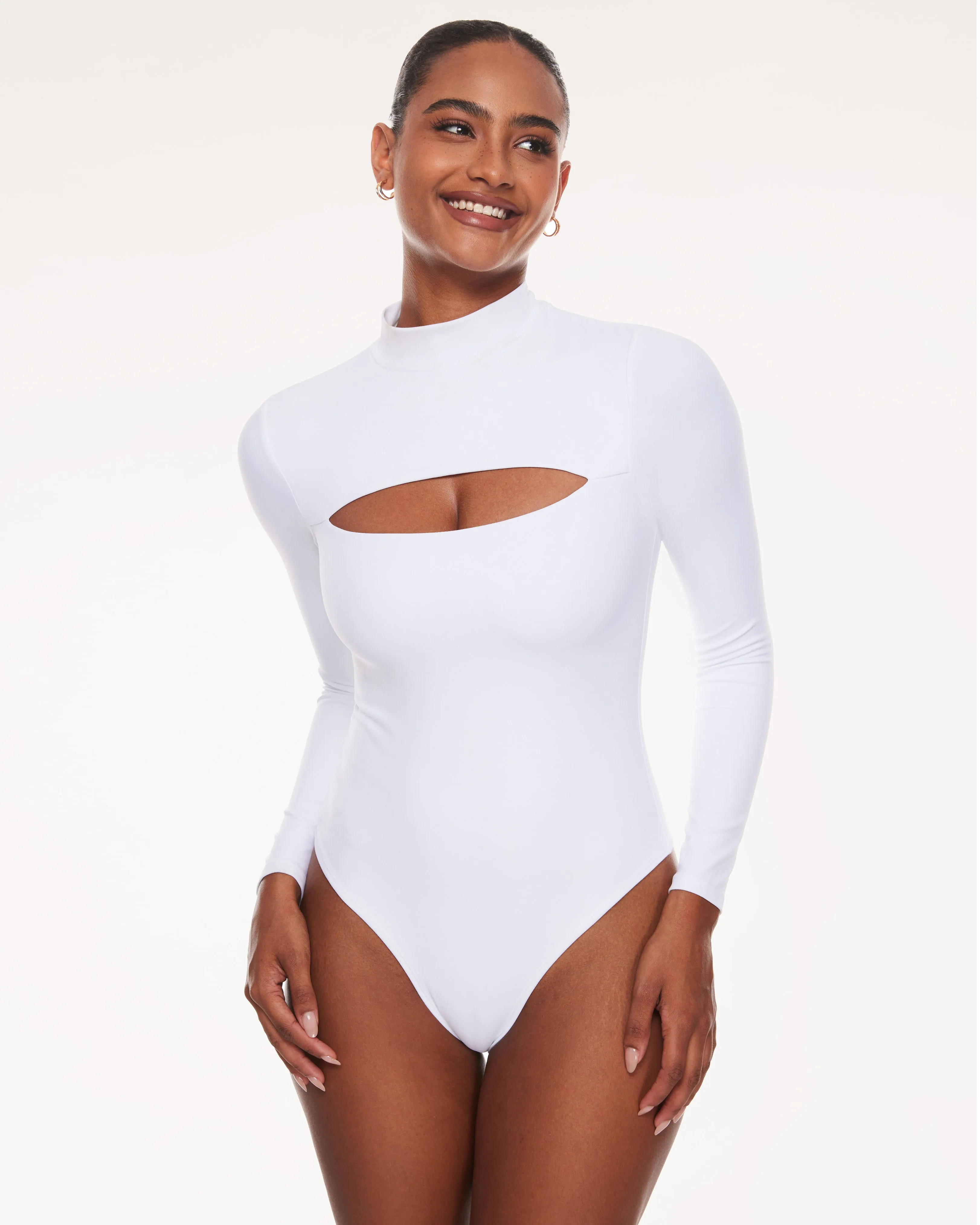 Cut Out Long Sleeve Bodysuit