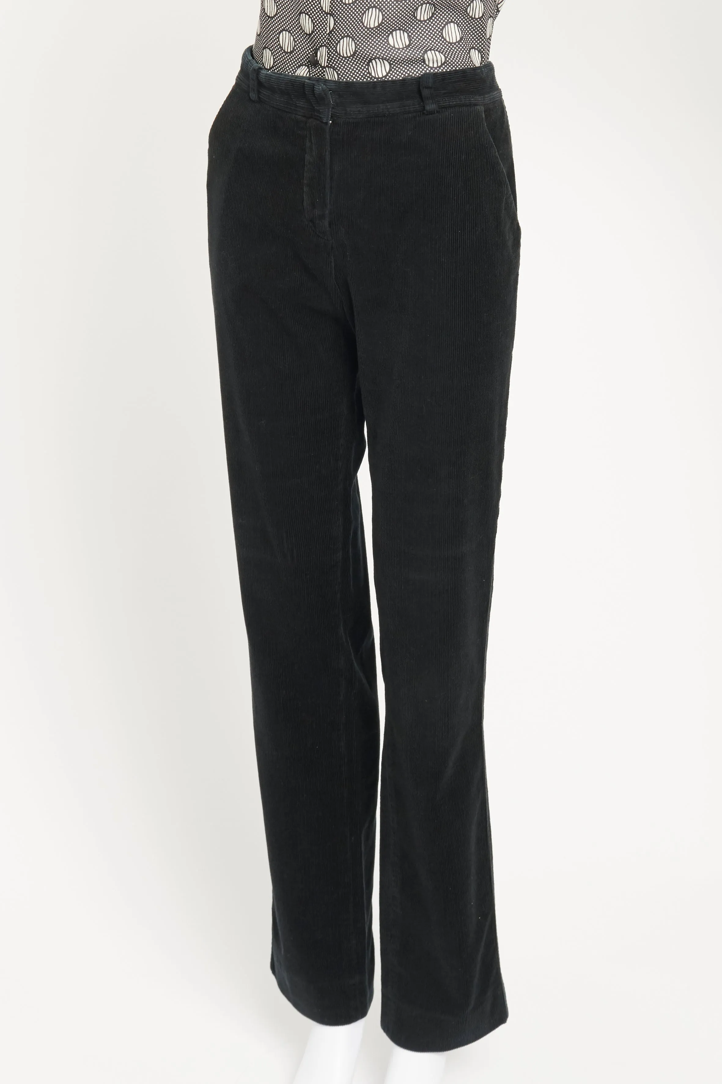 Dark Blue Corduroy Preowned Trousers