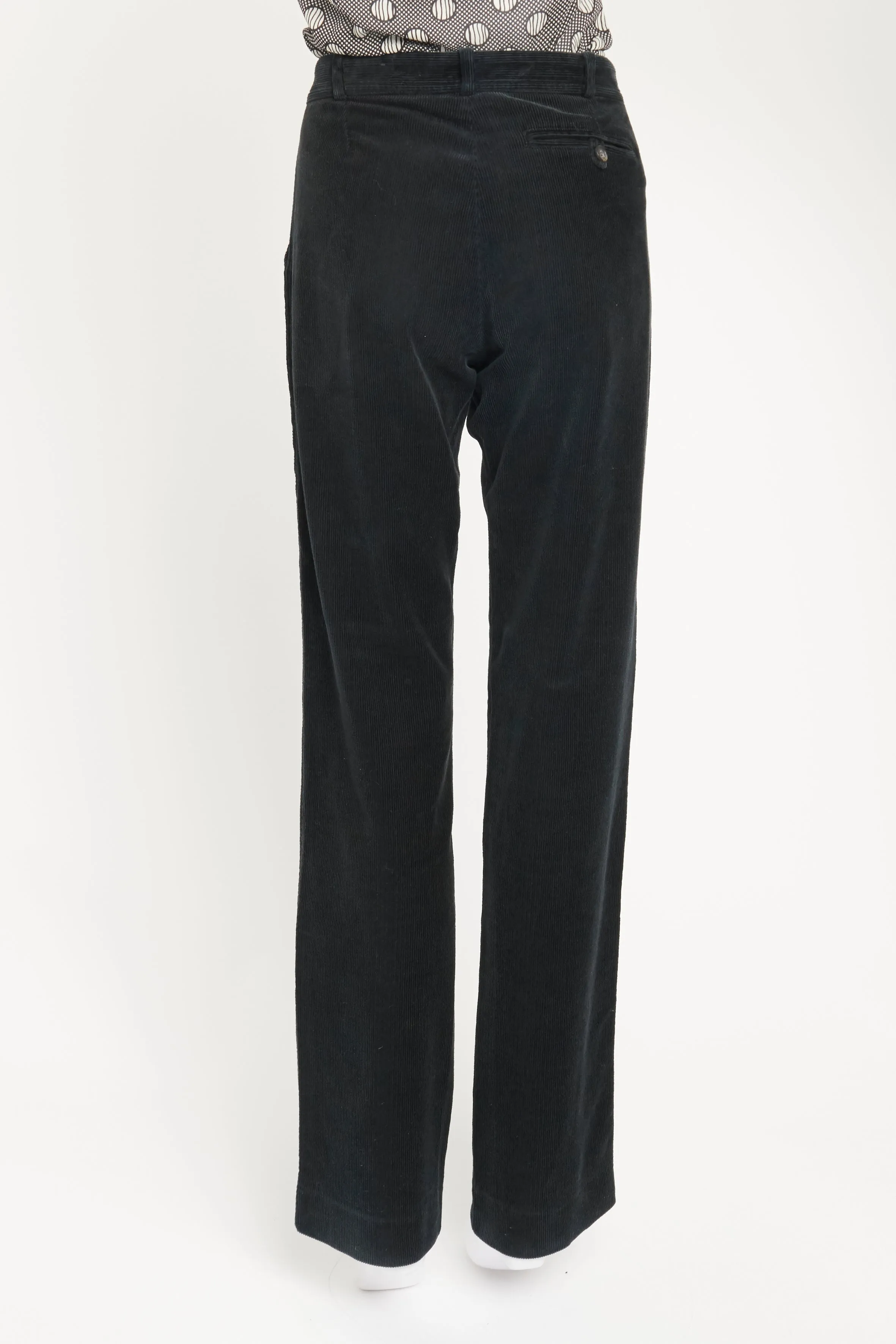 Dark Blue Corduroy Preowned Trousers