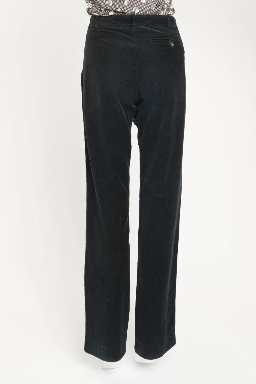 Dark Blue Corduroy Preowned Trousers