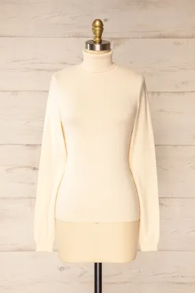 Derby Ivory | Knit Turtleneck w/ Long Sleeves