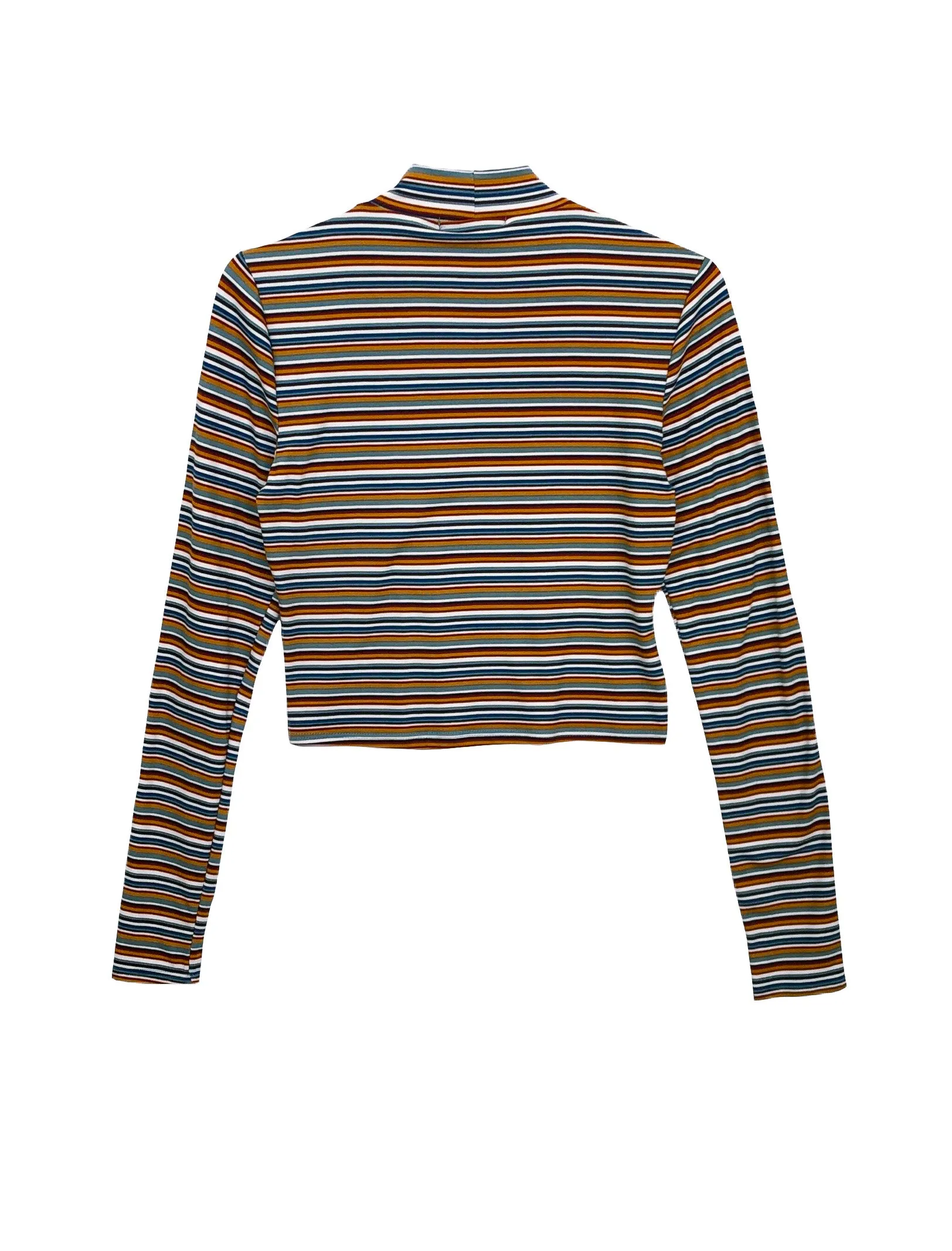 Dillan Striped Mock Neck Top - Multi