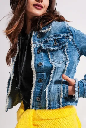 Distressed Denim Jacket