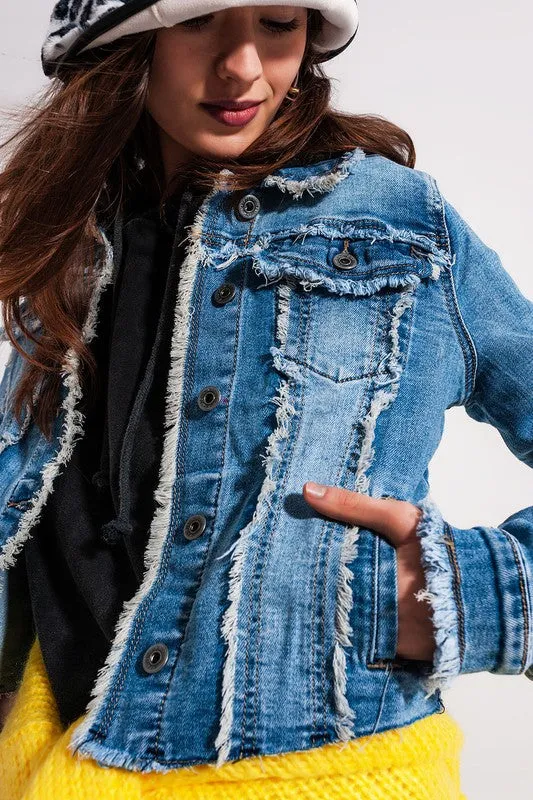 Distressed Denim Jacket