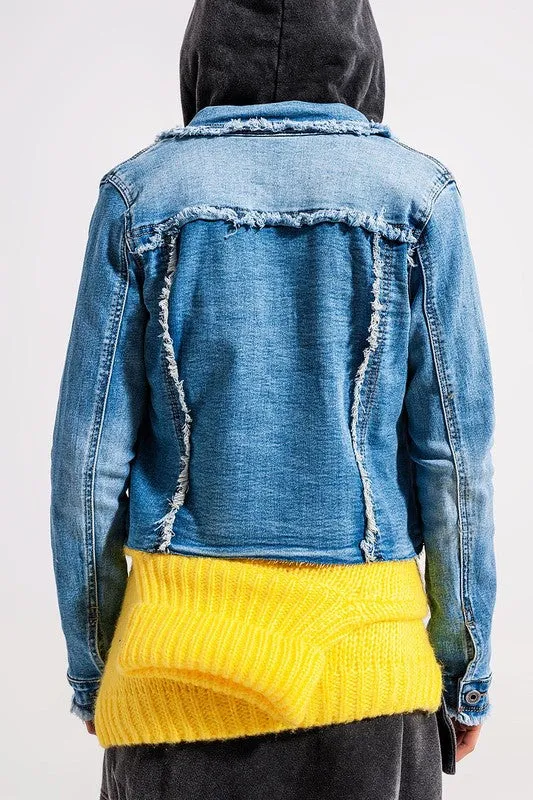Distressed Denim Jacket