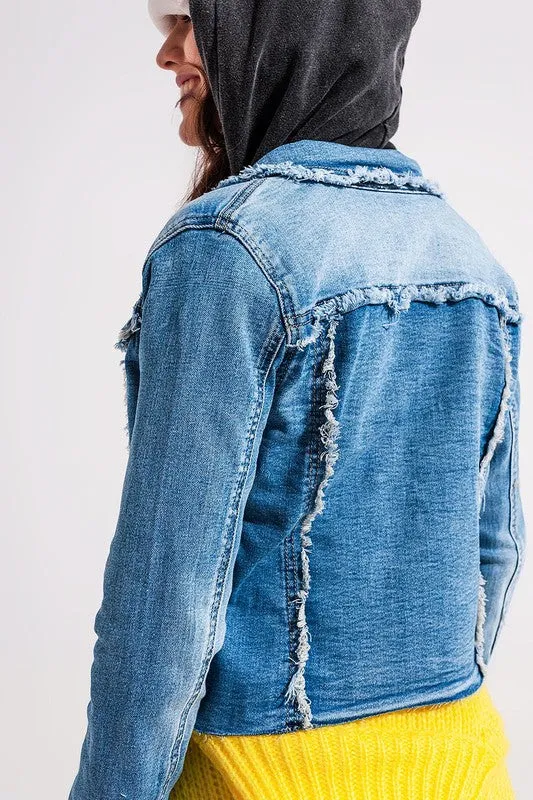 Distressed Denim Jacket