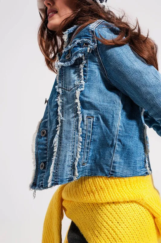 Distressed Denim Jacket