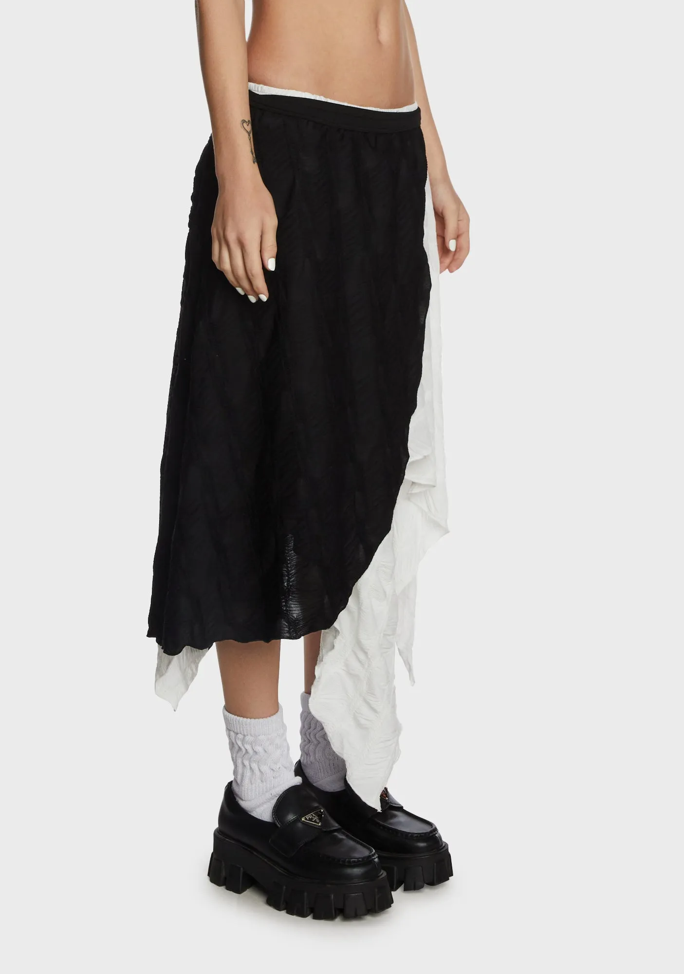 Double Layer Maxi Skirt
