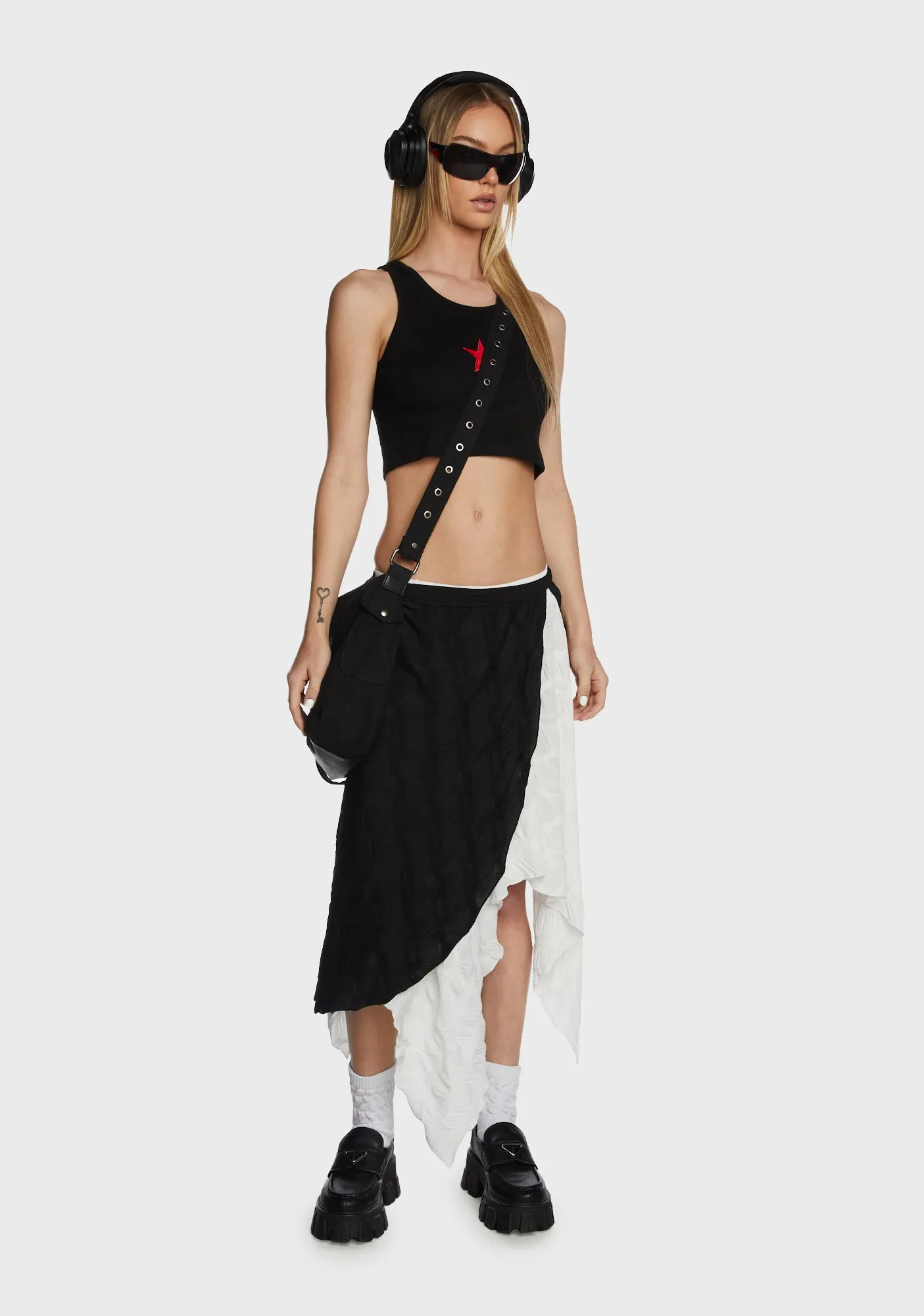 Double Layer Maxi Skirt