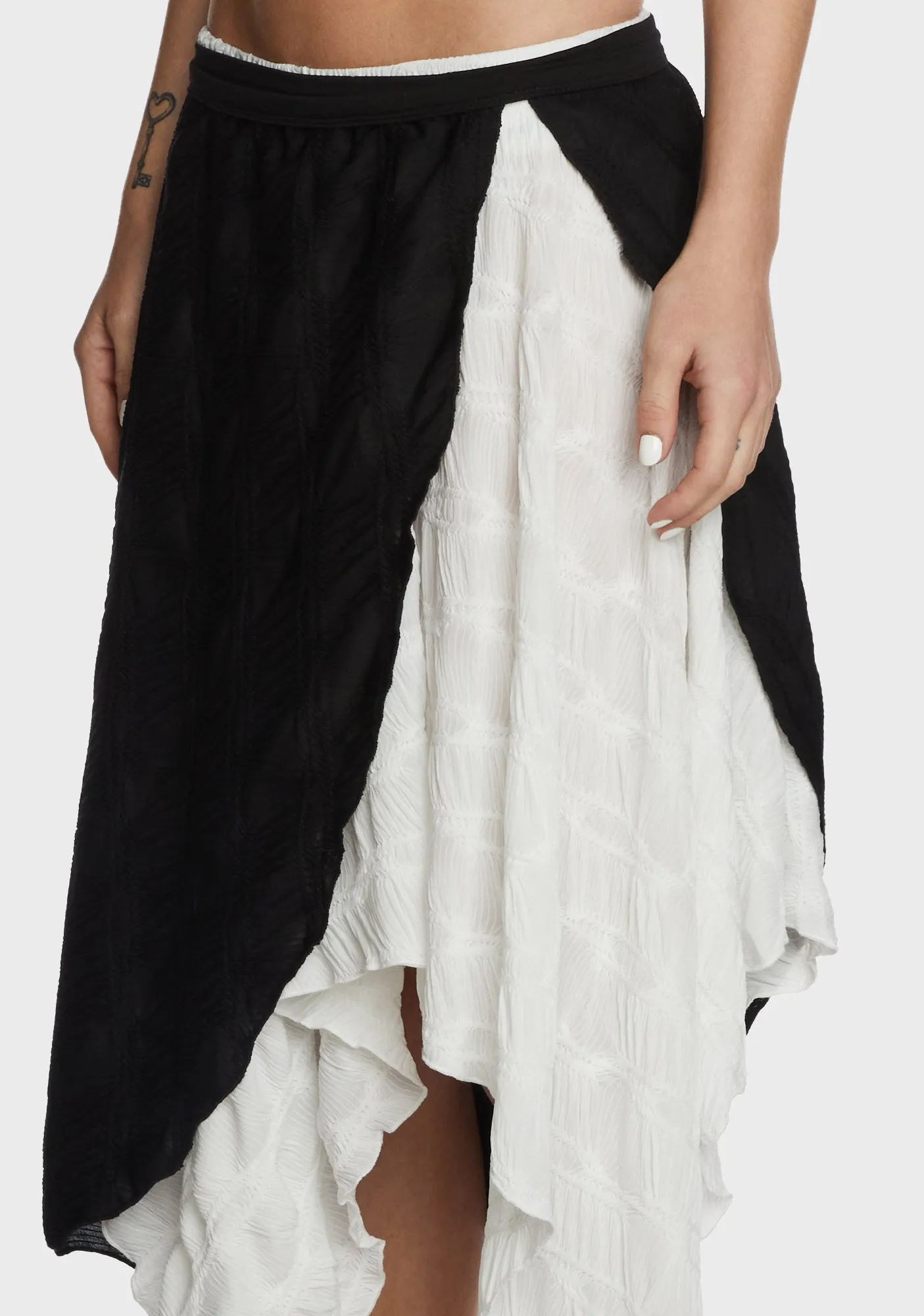 Double Layer Maxi Skirt
