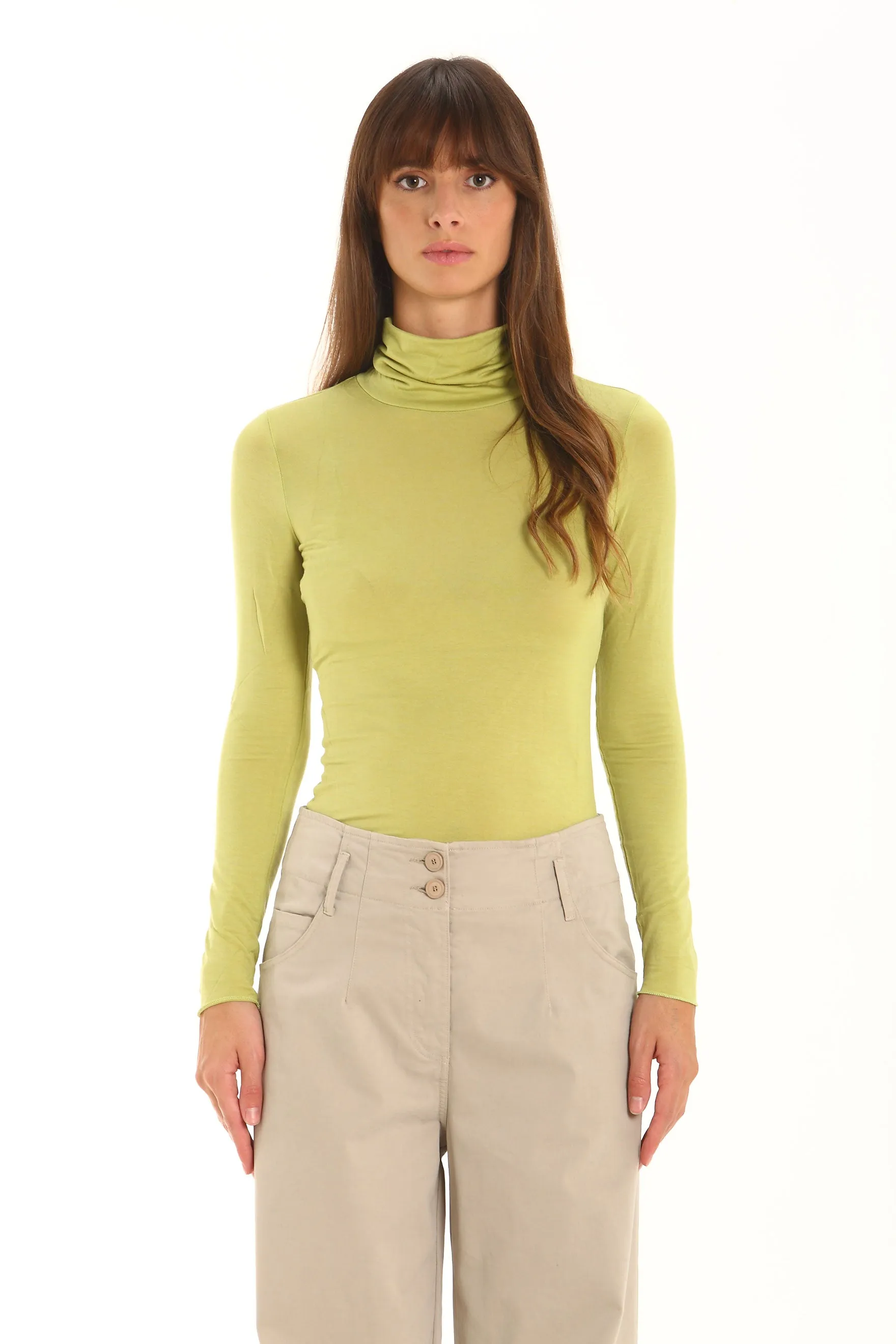 EGLE - Tencel Wool Blend Turtleneck T-Shirt