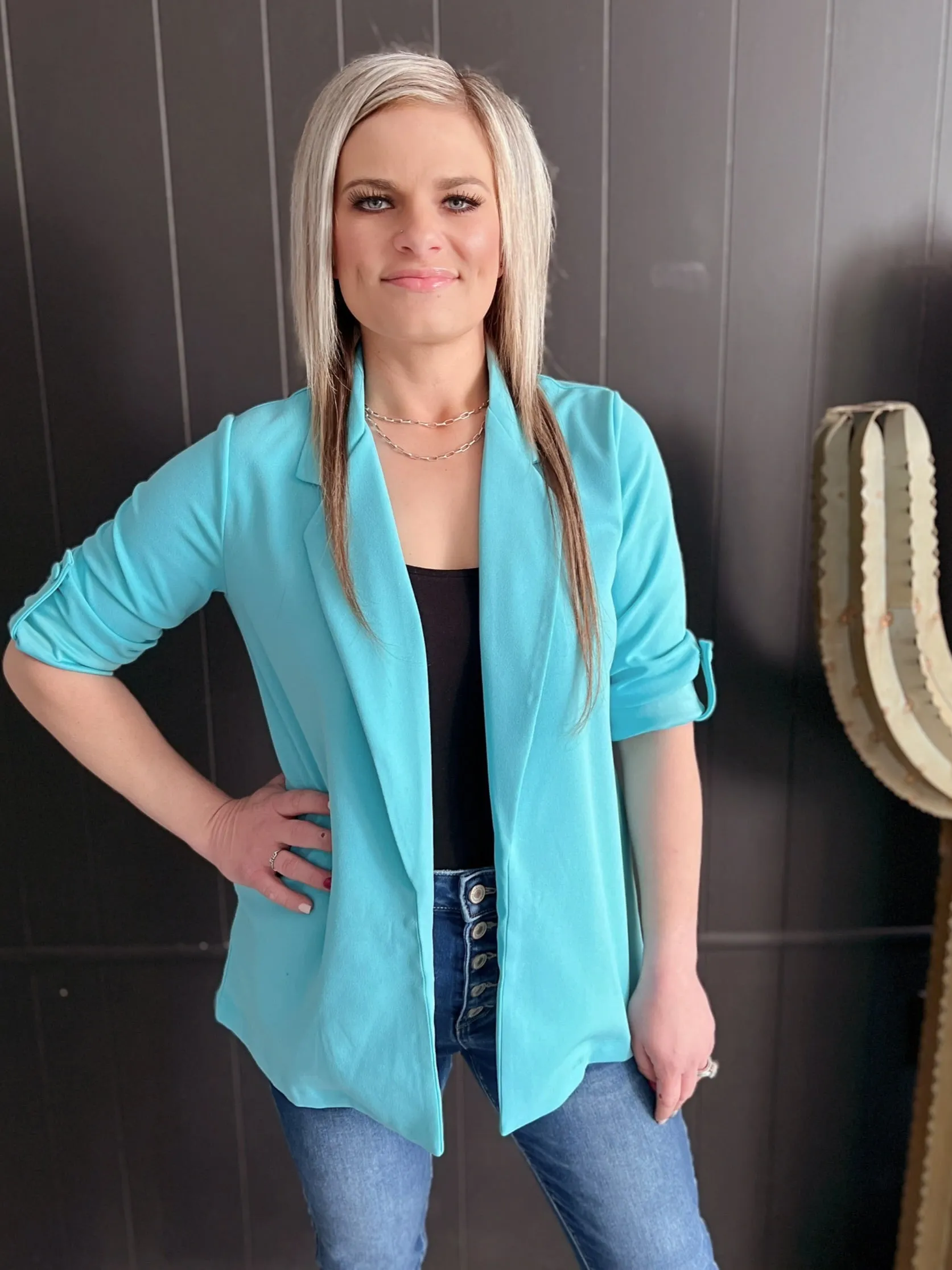 Front Pocket Blazer  - 2 Colors