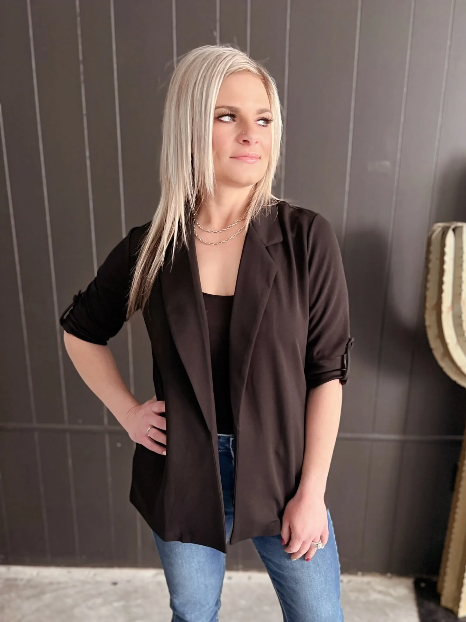 Front Pocket Blazer  - 2 Colors