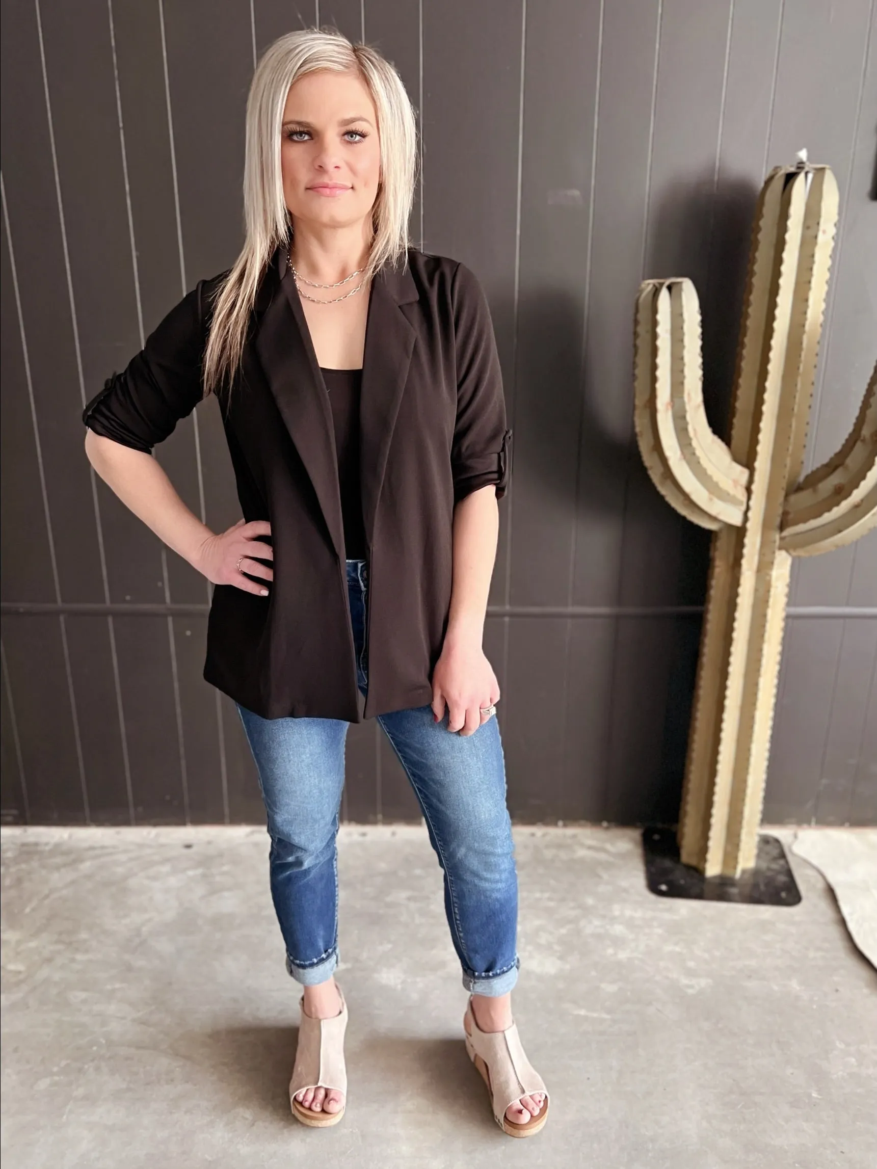 Front Pocket Blazer  - 2 Colors