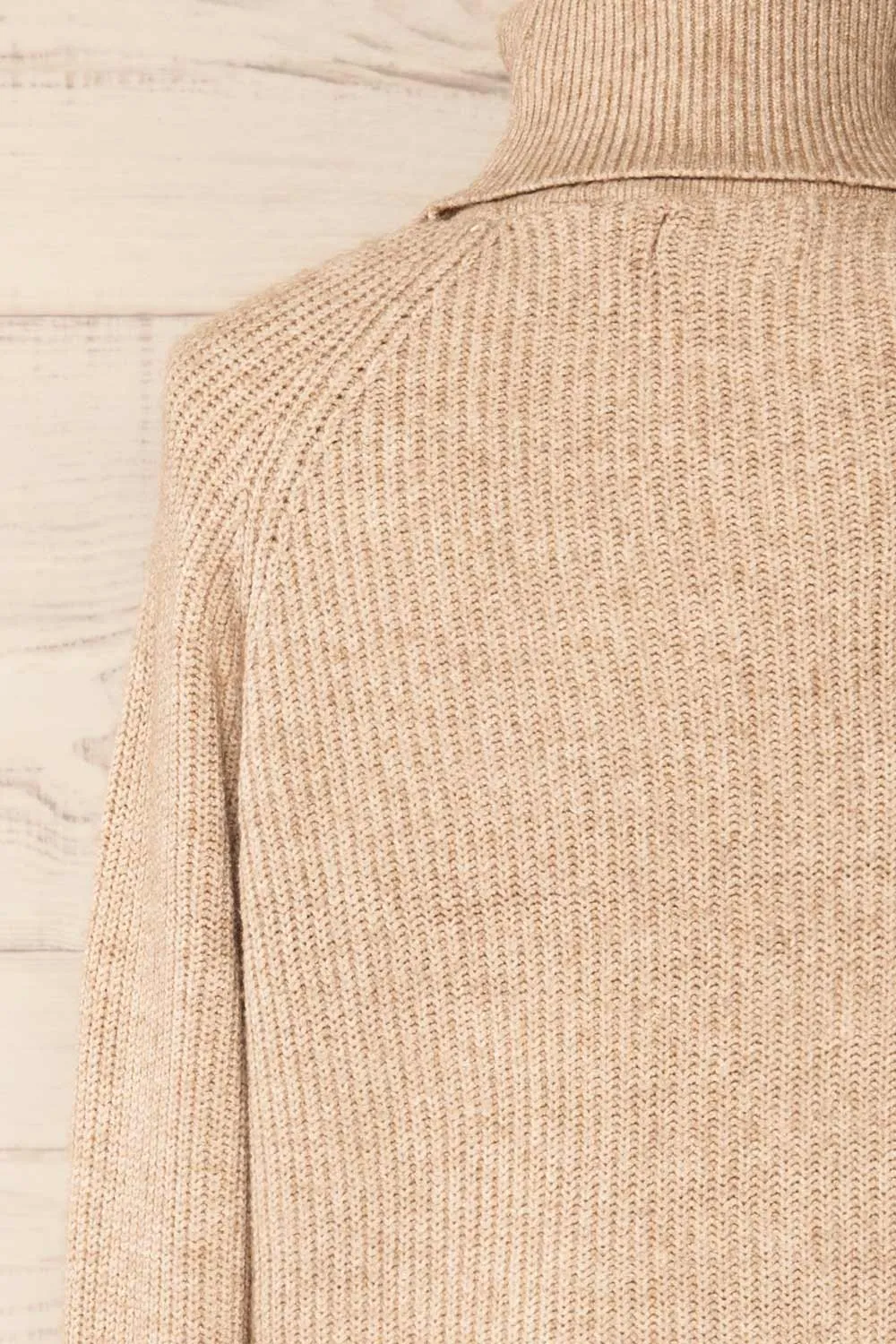 Granby Taupe | Knit Turtleneck Sweater