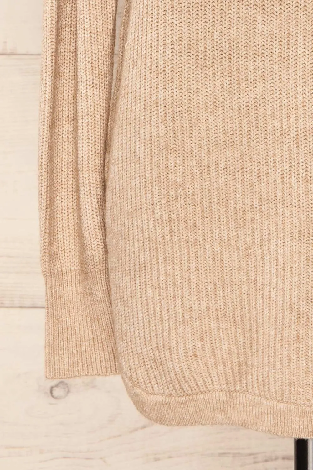 Granby Taupe | Knit Turtleneck Sweater