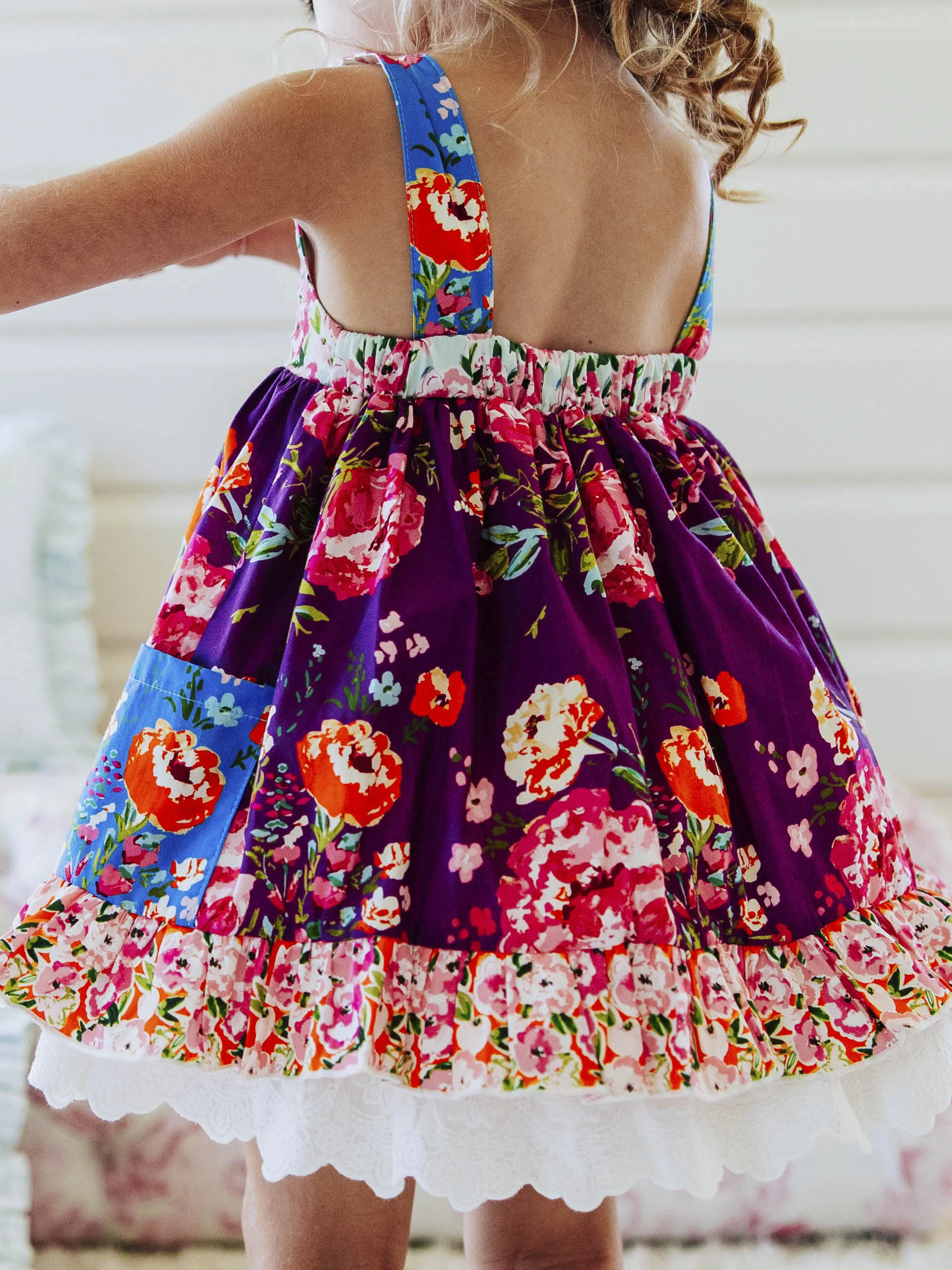 Happy Tunic - Purple Zinnias