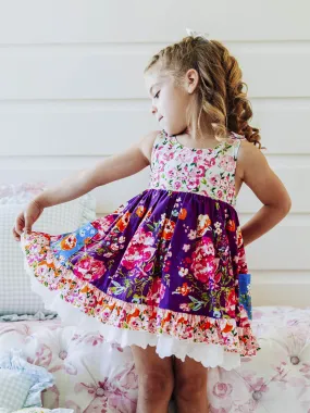 Happy Tunic - Purple Zinnias