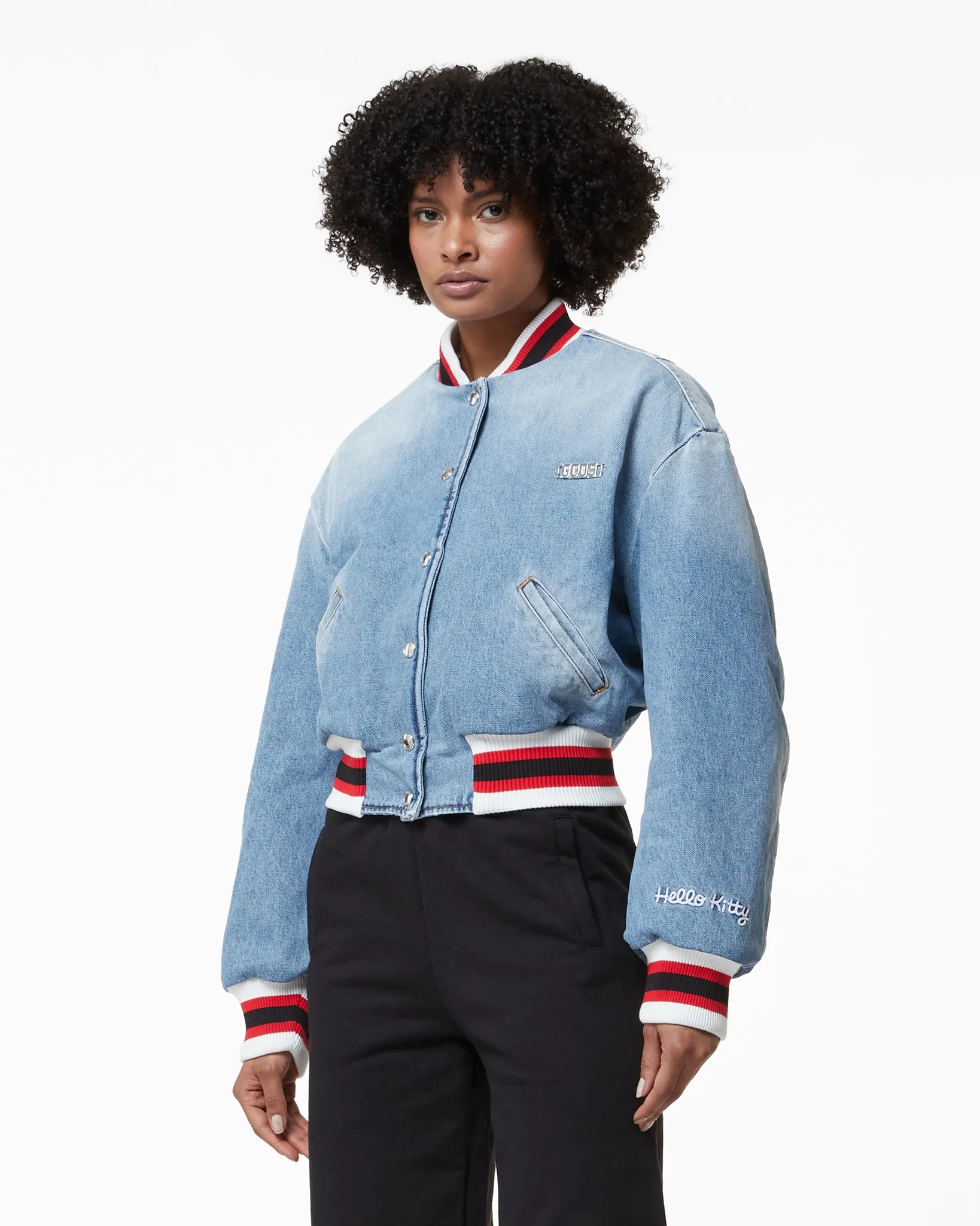 Hello Kitty Denim Bomber