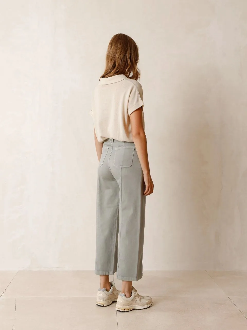 Indi & Cold Cargo Crop Jean Green