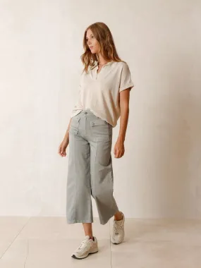 Indi & Cold Cargo Crop Jean Green