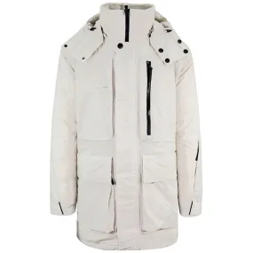 Jack Wolfskin Tech Lab Mens White Parka Jacket